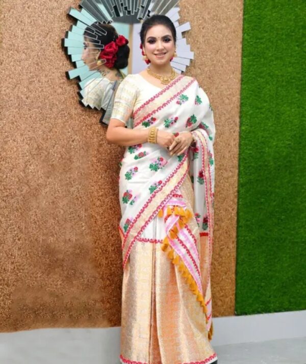 Assamese trend cotton silk mekhlea sador