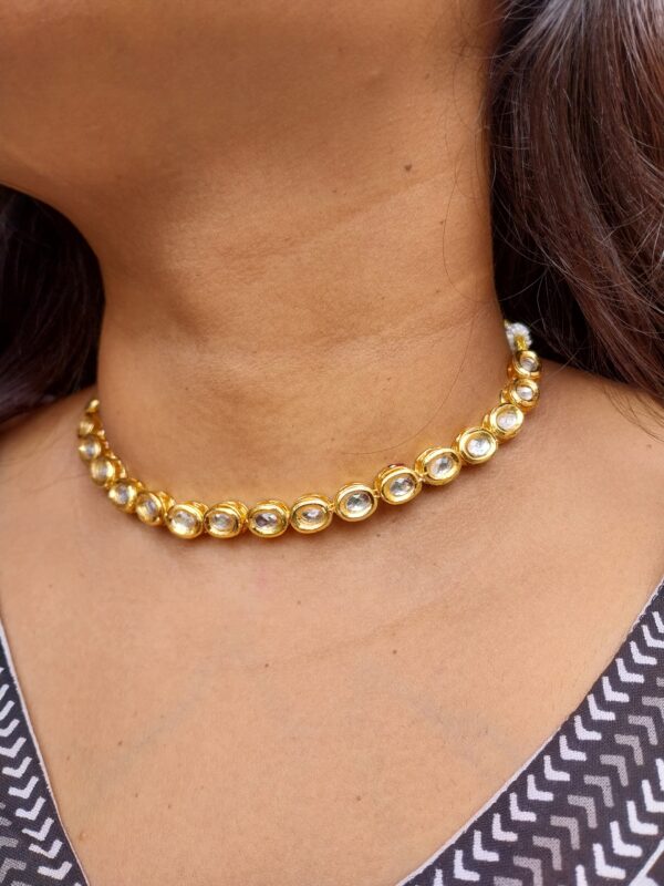 Indo western kundan choker set - Image 2