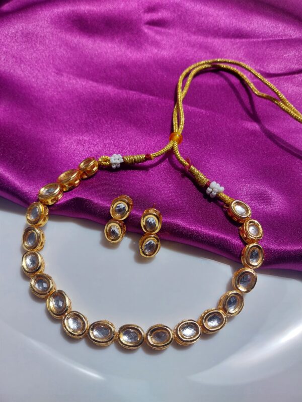 Indo western kundan choker set